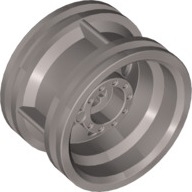 Lego kolečko (kolo, ráfek) průměr 30,4 mm, stříbrná (6106303)